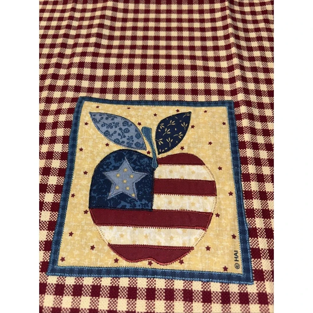 Vintage Tea‎ Towel Apple American Flag